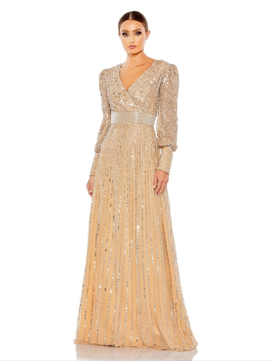 Mac Duggal Dresses & Skirts - NWT MAC DUGGAL | $598 Long Sleeve Sequin Formal Gown